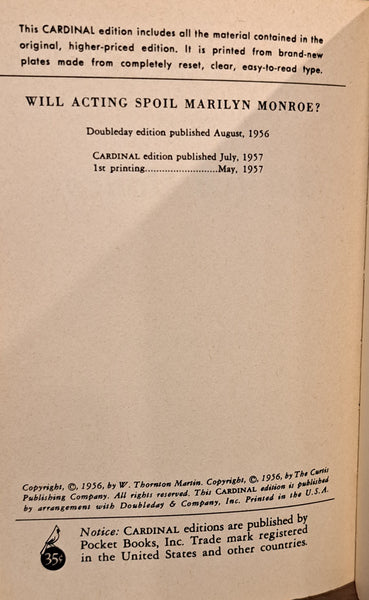 Will Acting Spoil Marilyn Monroe?