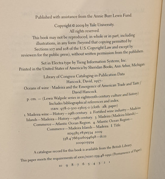 Oceans of Wine: And The Emergence of American Trade and Taste