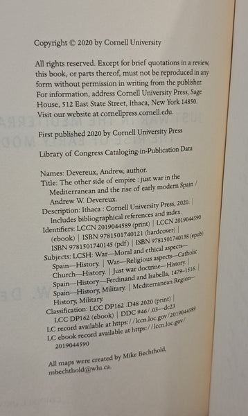 The Other Side of Empire: Just War in the Mediterranean and the Rise of Early Modern Spain