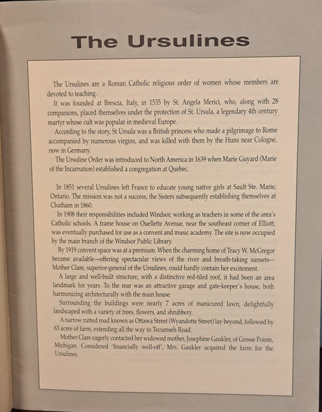 A History of Glengardia and Ursuline Religious Order