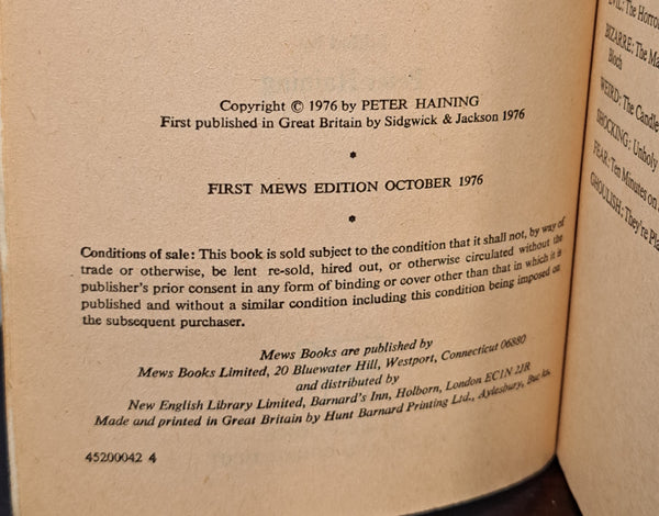 First Book of Unknown Tales of Horror