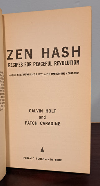 Zen Hash : A Macrobiotic Cookbook