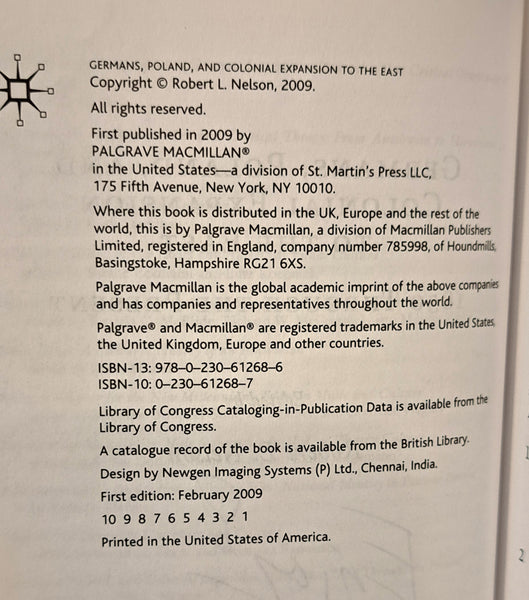 Germans, Poland, and Colonial Expansion to the East: 1850 Through the Present