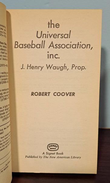 The Universal Baseball Association, Inc. J. Henry Waugh, Prop.