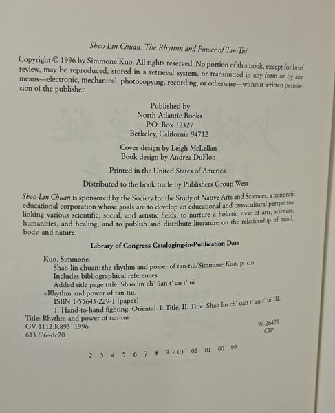 Shao-Lin Chuan: the Rhythm & Power of Tan-Tui