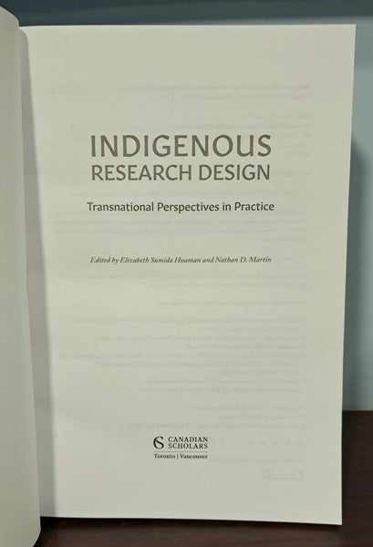 Indigenous Research Design: Transnational Perspectives In Practice